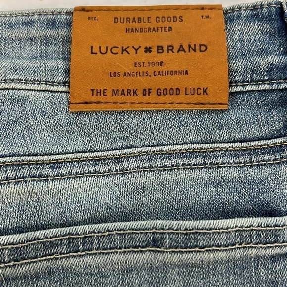 Lucky Brand Stella Skinny Distressed Jeans Frayed/Raw Hem NWT Size 10/30 Stretch - Picture 14 of 15